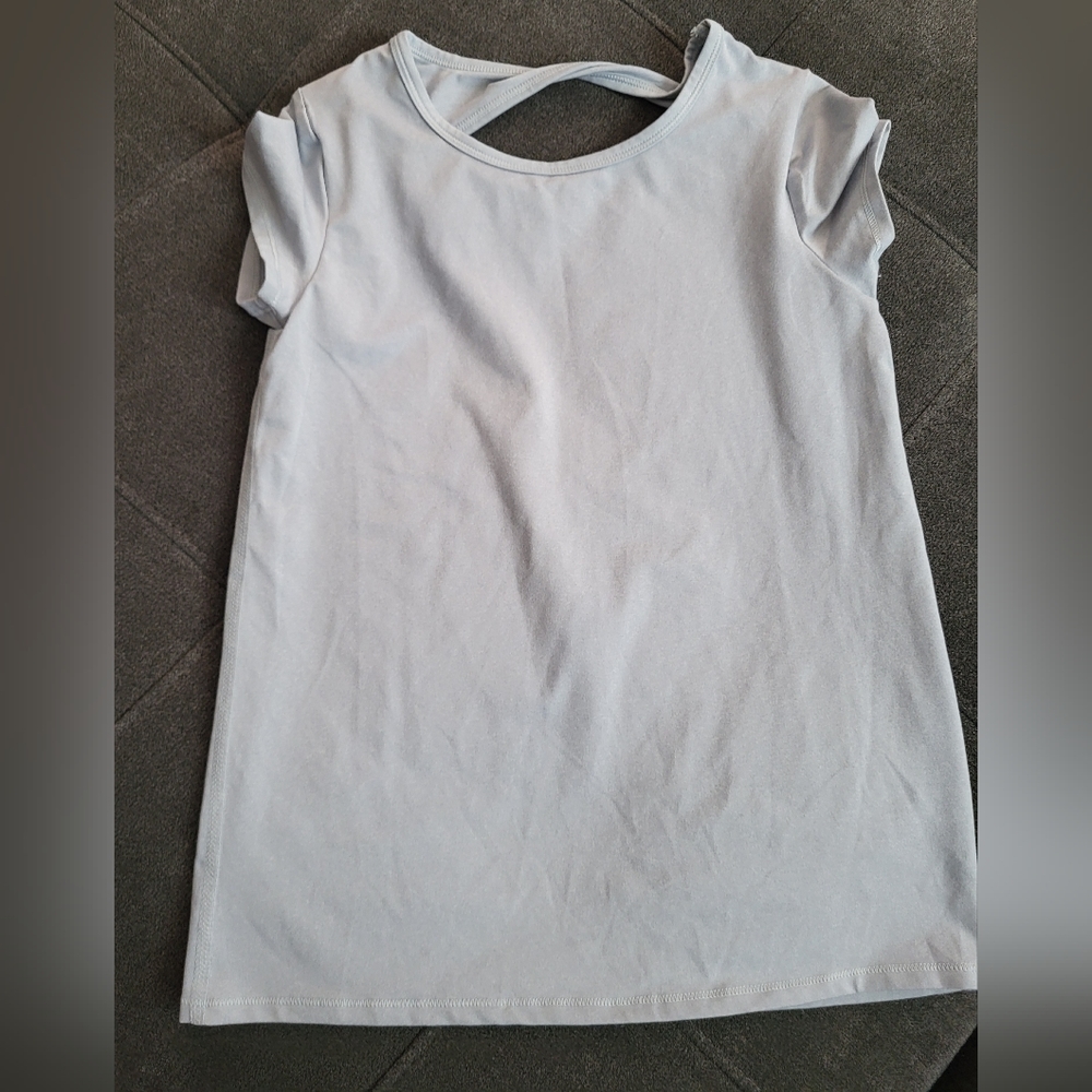 Girls Back Twist Active Shirt
